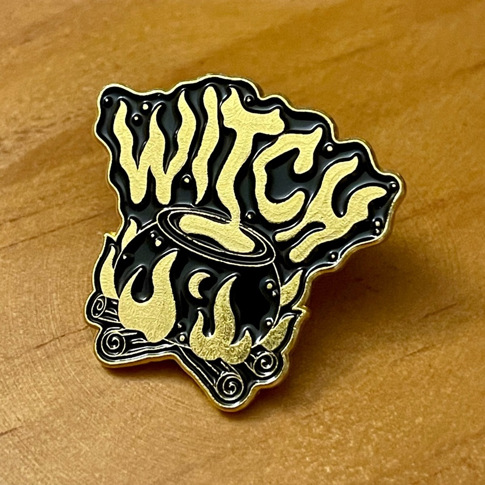 Witch Cauldron Enamel Pin